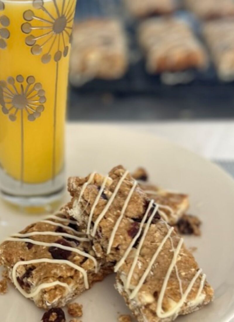 Cranberry Orange Granola Bars