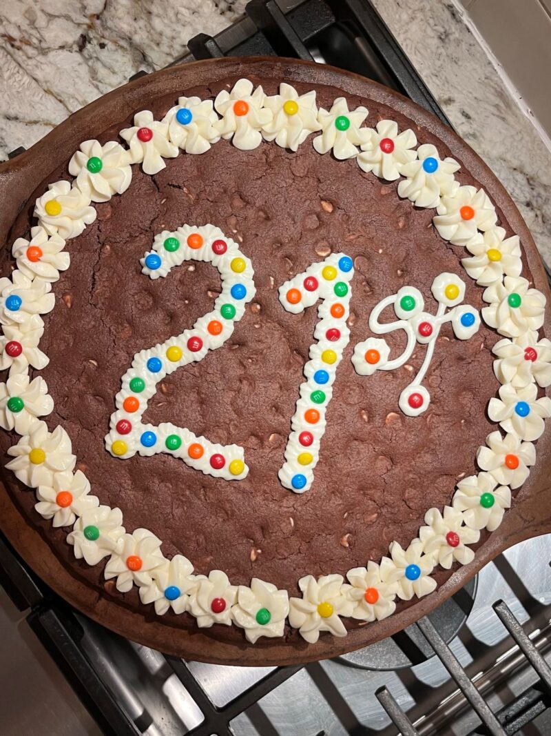 Chocolate White Chip Cookie Cake