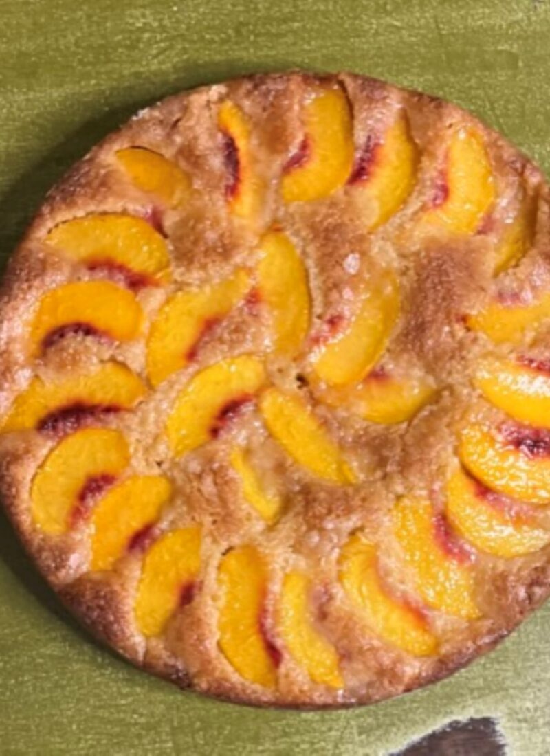 Tipsy Peach Cake