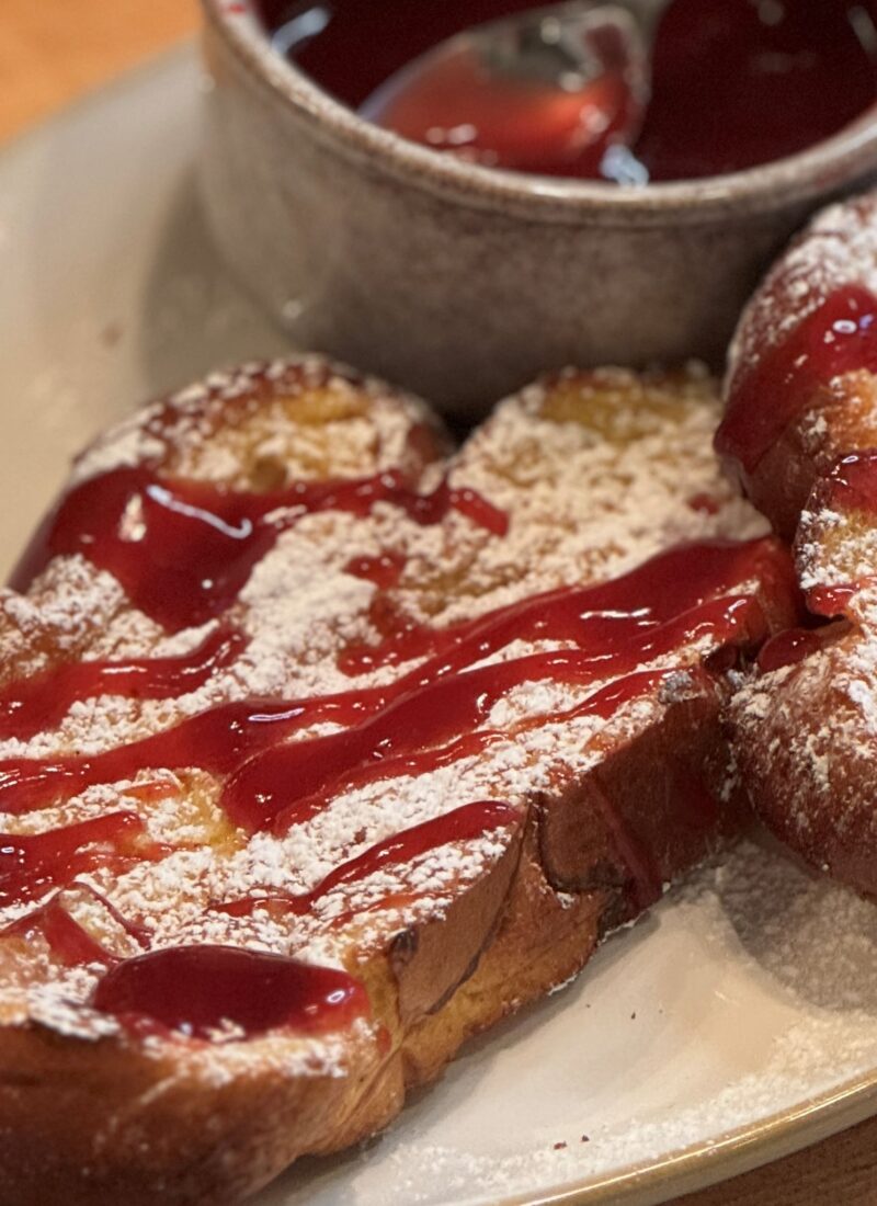 You Will Love Eggnog French Toast With Cran-Raspberry Syrup