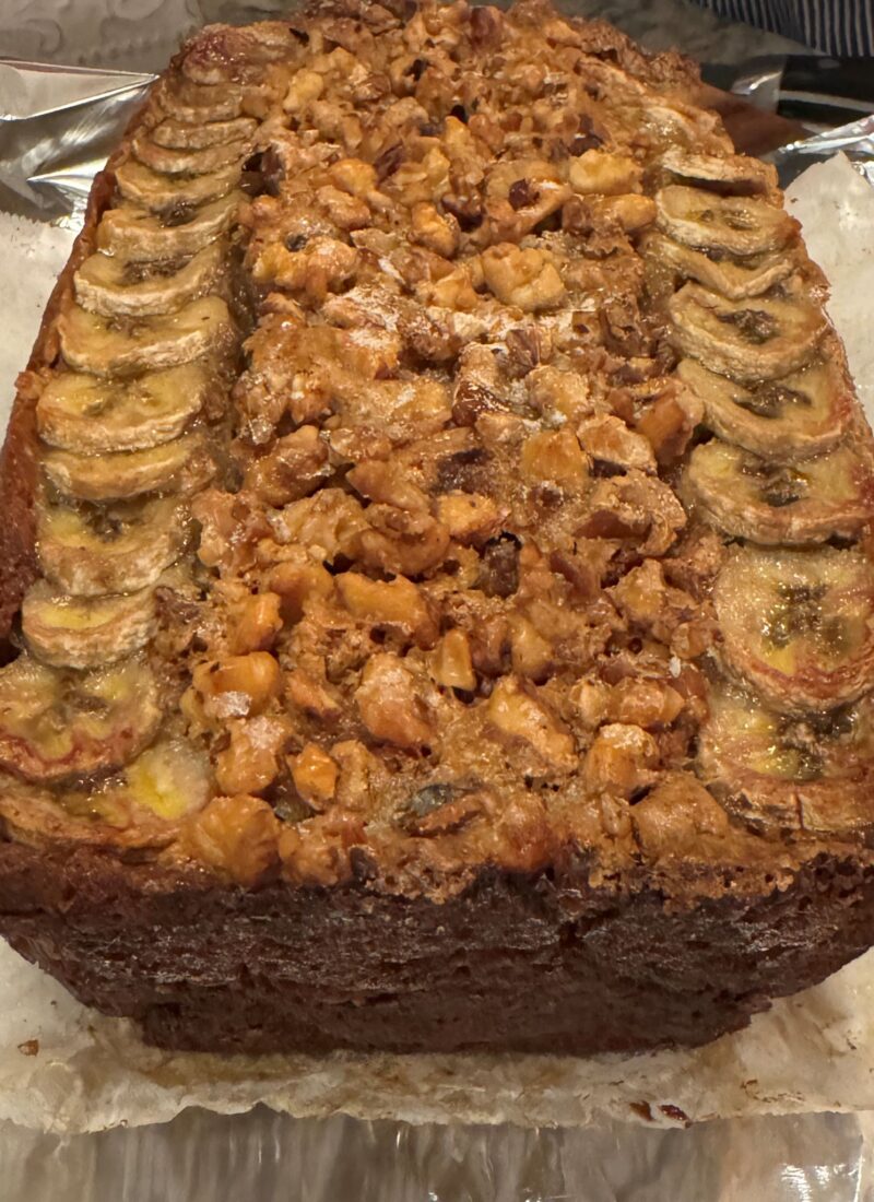 You’ll Love The Candied Walnuts On This Banana Bread