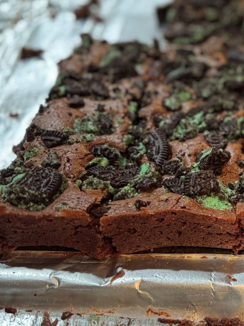 Who Doesnt love some st. paddys day brownies