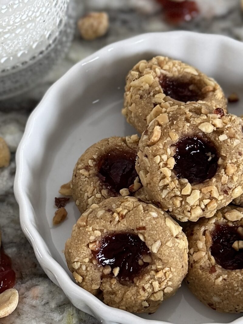 Peanut Butter and Jelly thumbprint